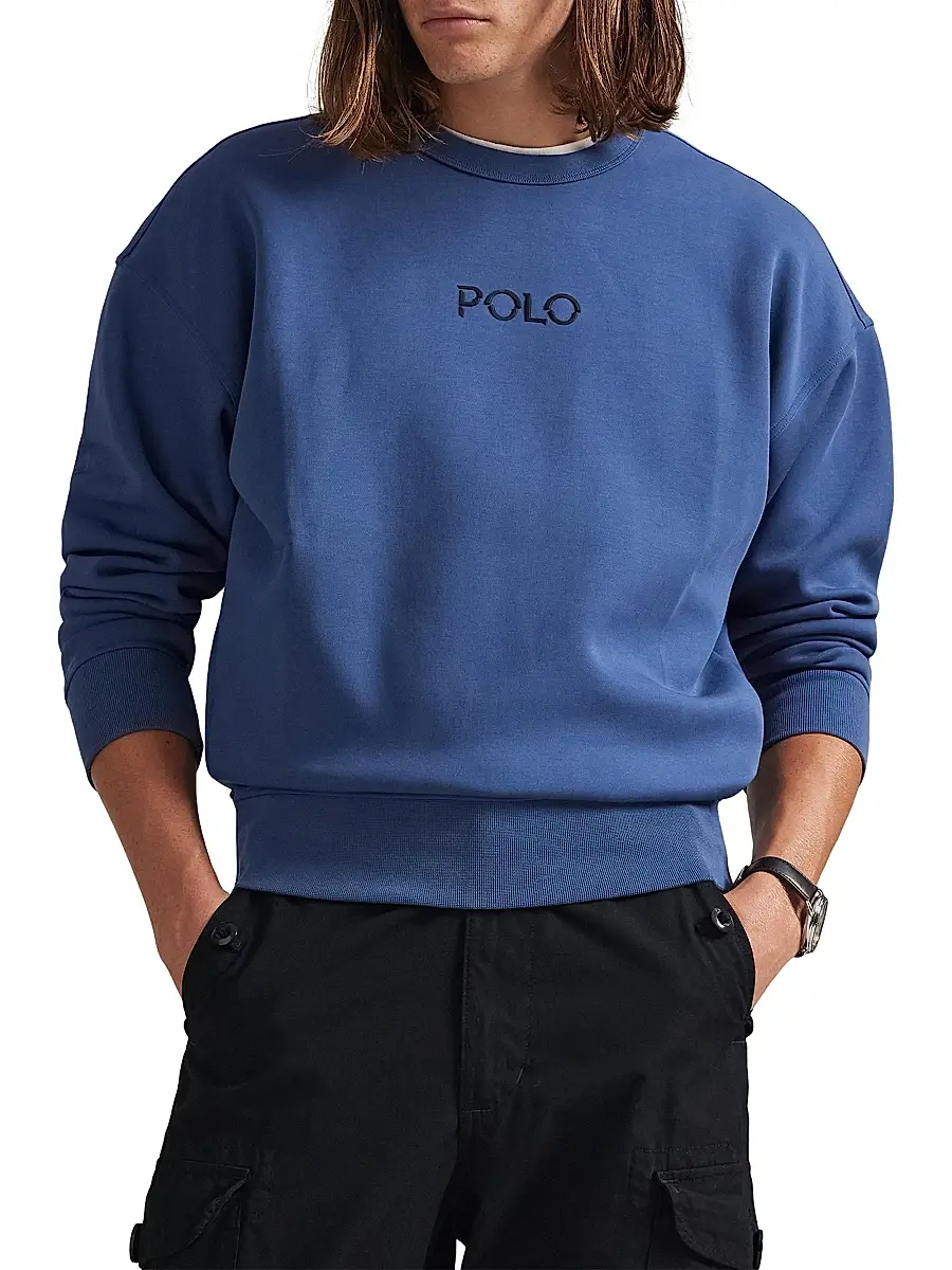 Polo Ralph Lauren Men's Double-Knit Tech Crewneck Sweatshirt | Thumbnail 3 Polo Ralph Lauren Men's Double-Knit Tech Crewneck Sweatshirt | Thumbnail 3
