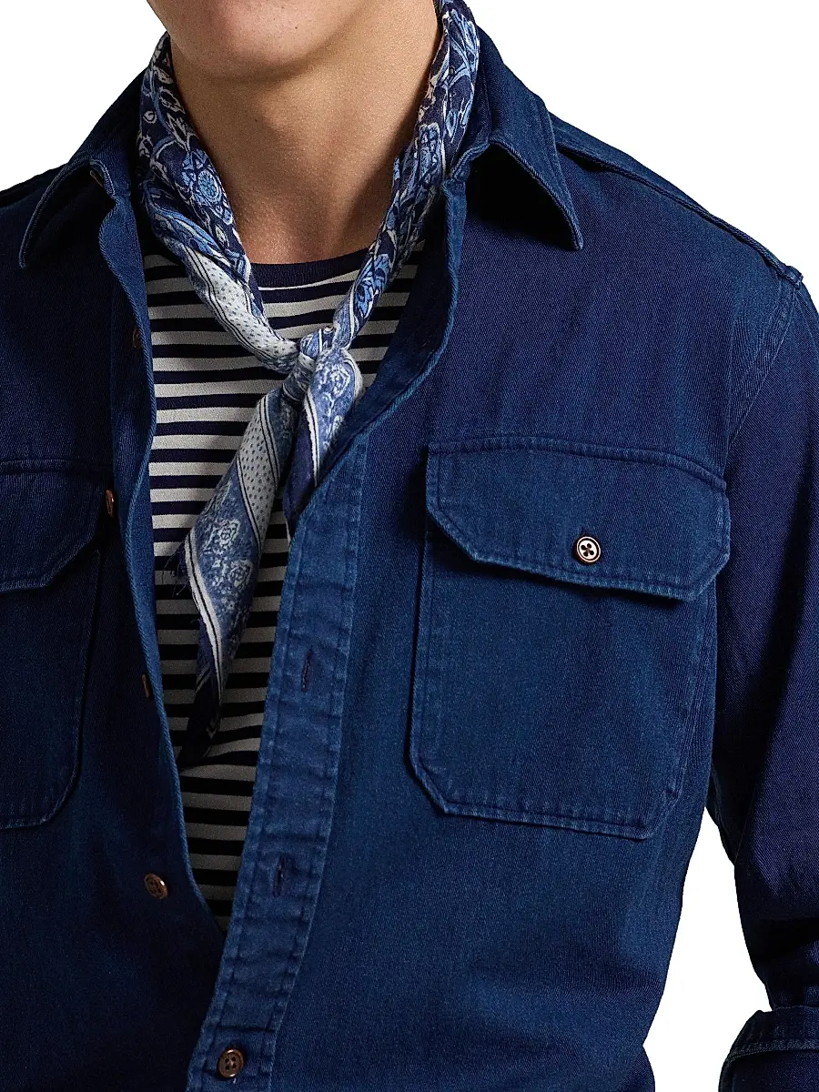 Polo Ralph Lauren Men's Cotton Denim Button-Front Shirt | Thumbnail 5 Polo Ralph Lauren Men's Cotton Denim Button-Front Shirt | Thumbnail 5