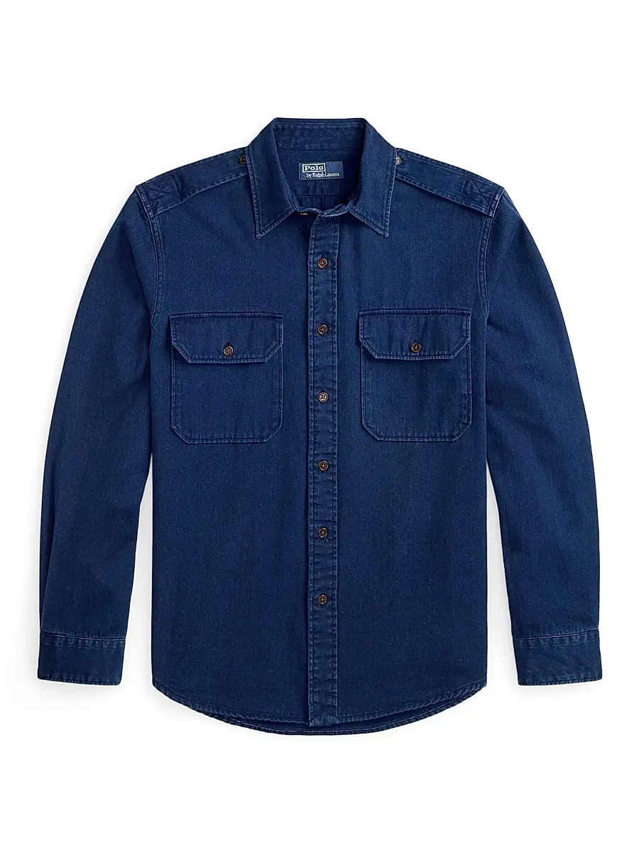 Polo Ralph Lauren Men's Cotton Denim Button-Front Shirt