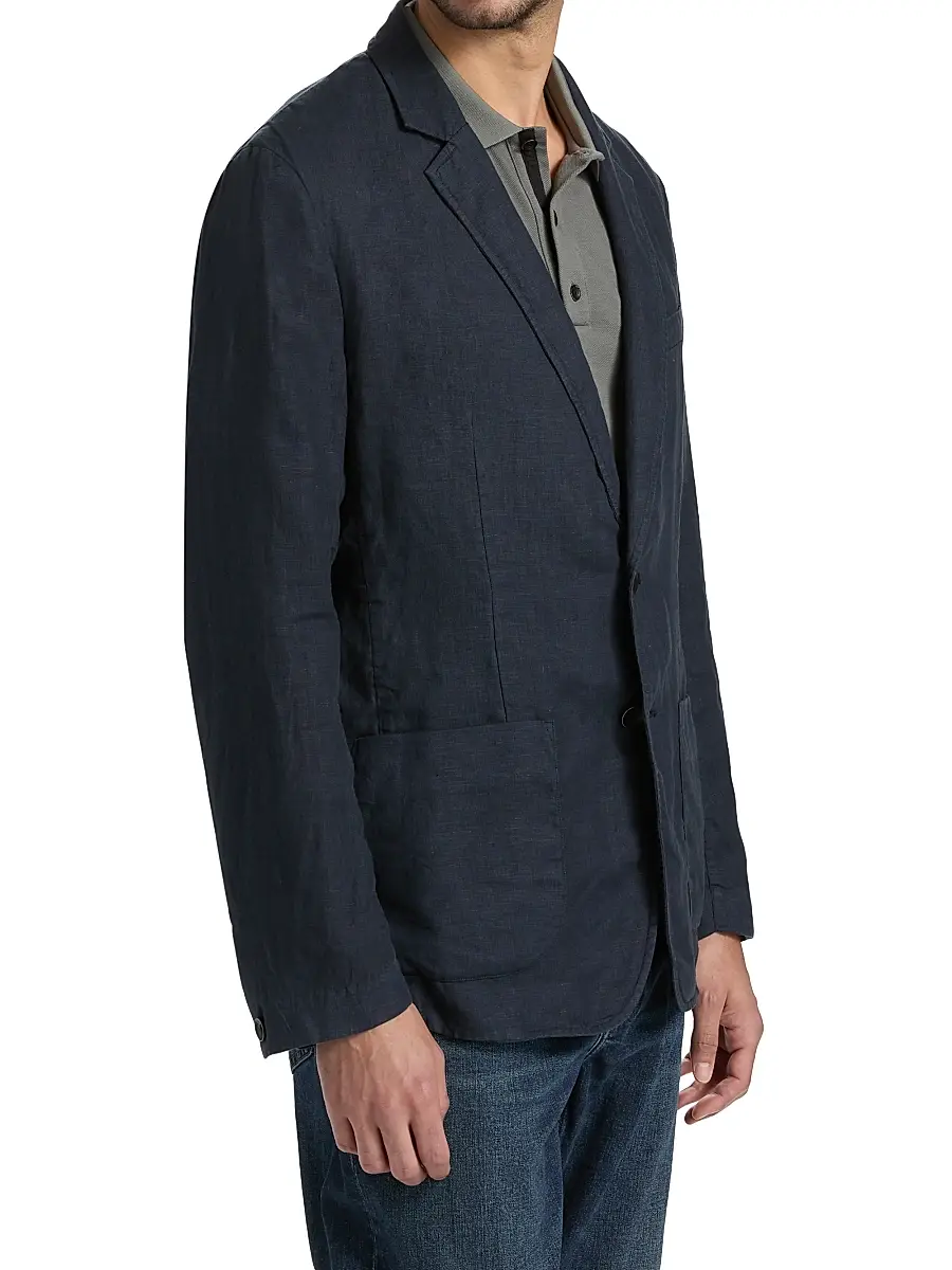 rag & bone Men's Butler Patch Pocket Linen Blazer | Thumbnail 4 rag & bone Men's Butler Patch Pocket Linen Blazer | Thumbnail 4