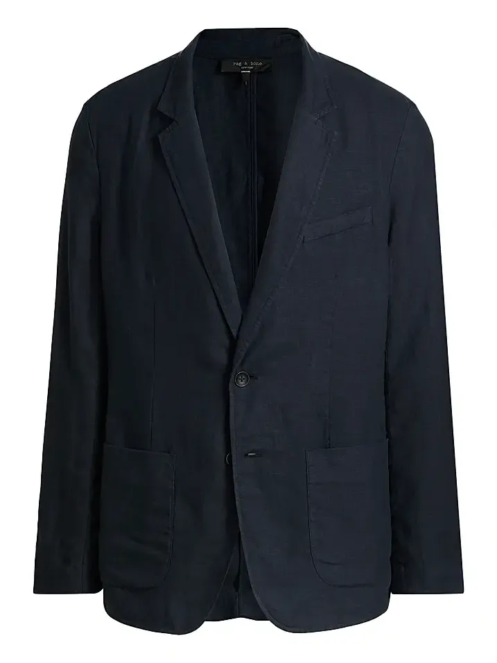 rag & bone Men's Butler Patch Pocket Linen Blazer