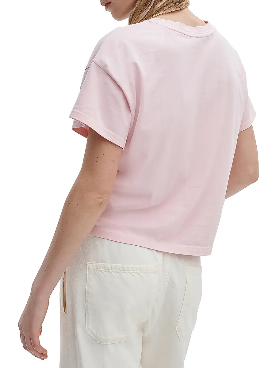 rag & bone Women's Kelly Distressed Washed Boxy T-Shirt | Thumbnail 5