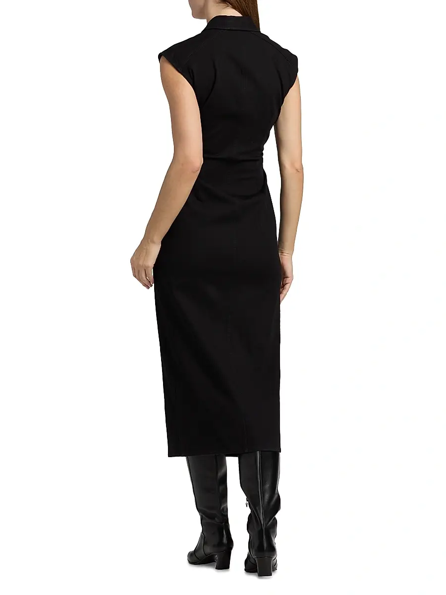rag & bone Women's Airflex Leah Denim Midi-Dress | Thumbnail 5 rag & bone Women's Airflex Leah Denim Midi-Dress | Thumbnail 5