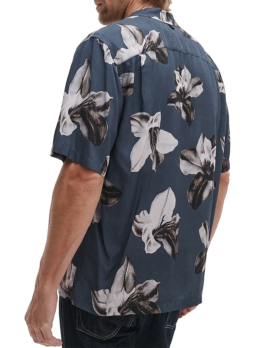 rag & bone Men's Avery Floral Camp Shirt | Thumbnail 4