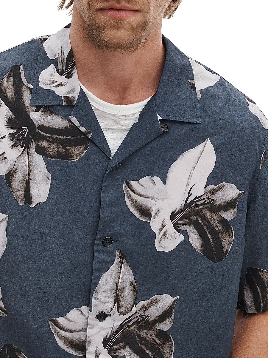 rag & bone Men's Avery Floral Camp Shirt | Thumbnail 5