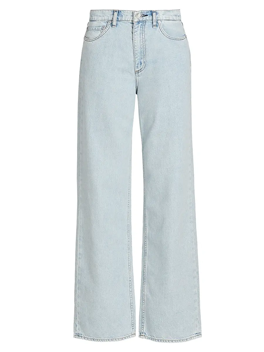 rag & bone Women's Featherweight Shea Full Straight-Leg Jeans