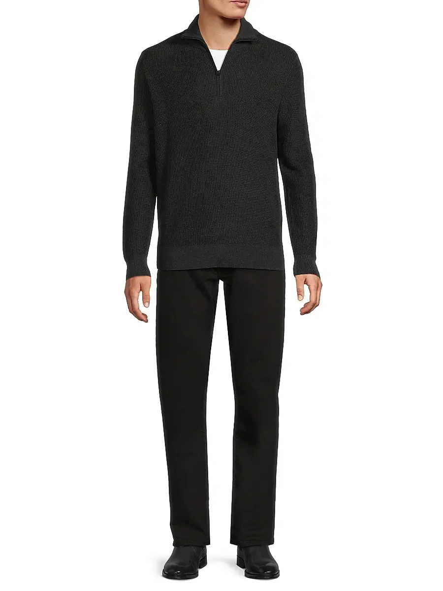 rag & bone Men's Joel Wool-Blend Half-Zip Sweater | Thumbnail 2