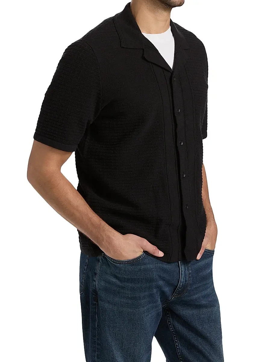 rag & bone Men's Zuma Ottoman Cotton-Blend Camp Shirt | Thumbnail 4 rag & bone Men's Zuma Ottoman Cotton-Blend Camp Shirt | Thumbnail 4