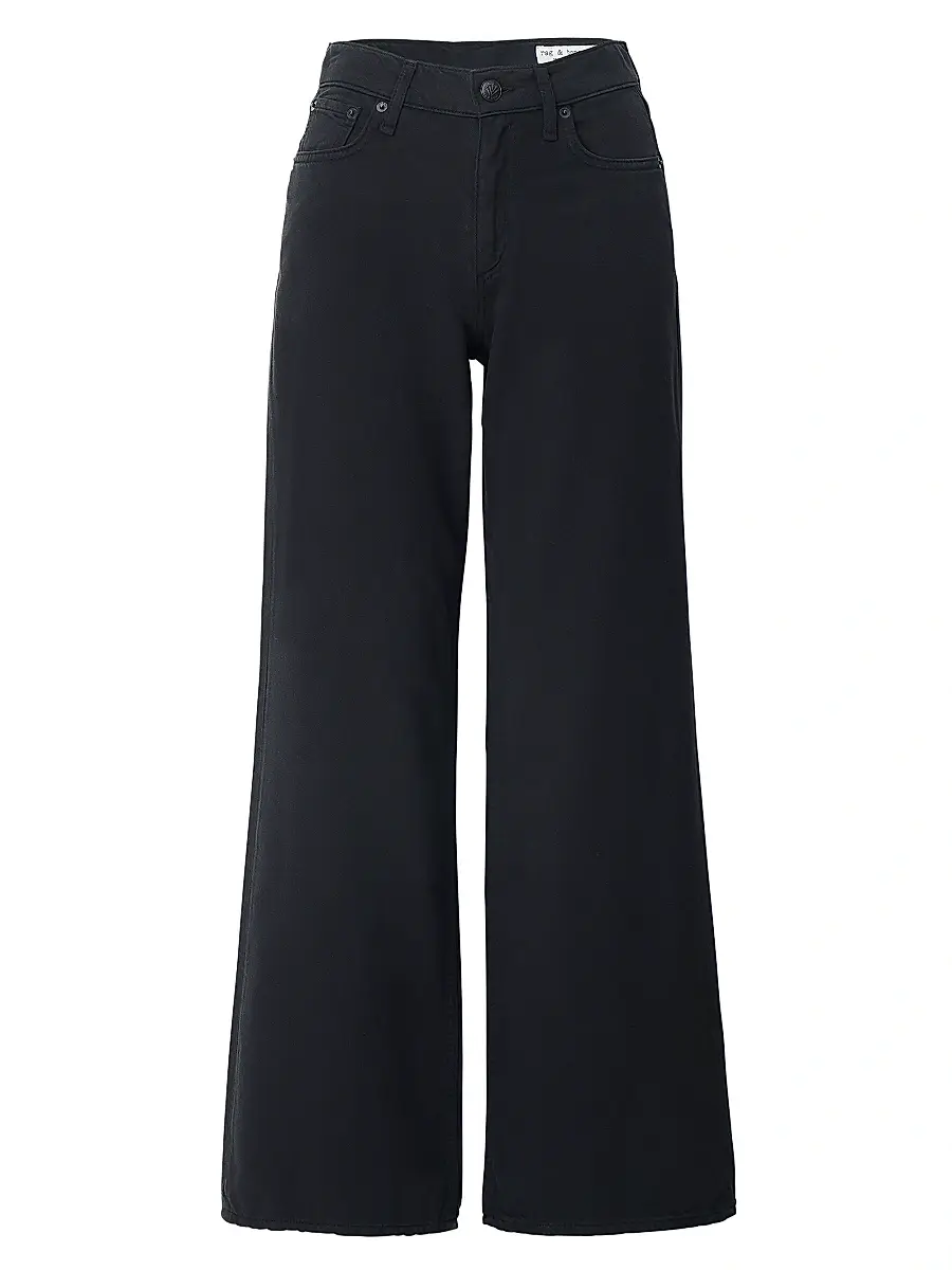 rag & bone Women's Featherweight Andi Full Wide Jeans