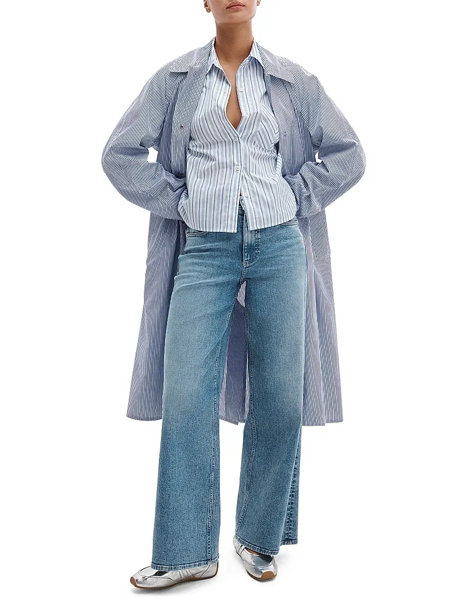 rag & bone Women's Flexi Andi Wide-Leg Jeans | Thumbnail 2