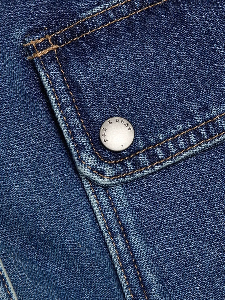 rag & bone Women's Sophia Stand Collar Denim Jacket | Thumbnail 7 rag & bone Women's Sophia Stand Collar Denim Jacket | Thumbnail 7