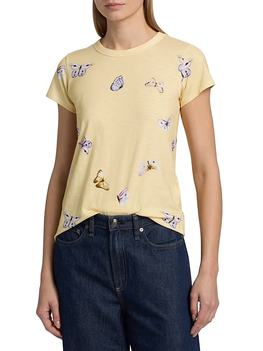 rag & bone Women's Tammy Butterfly T-Shirt | Thumbnail 3