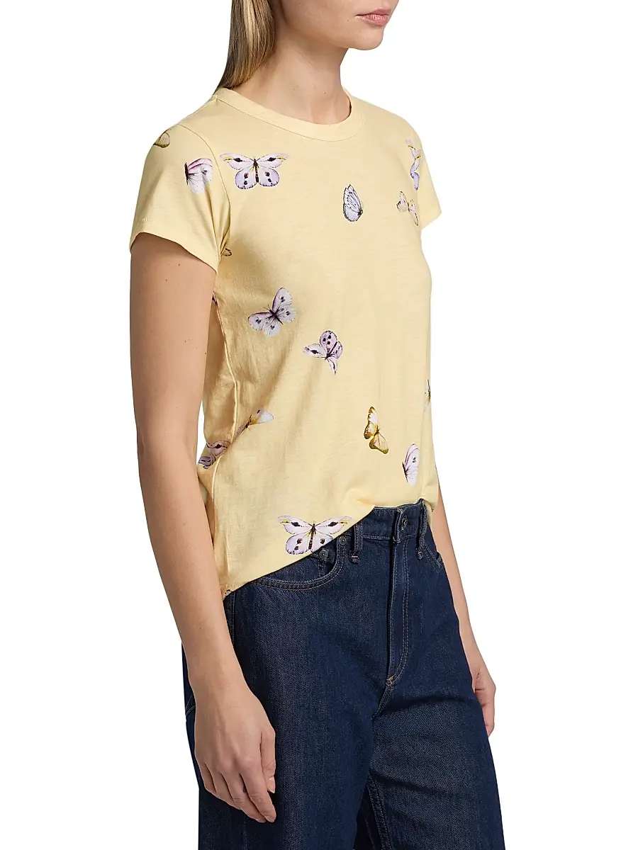 rag & bone Women's Tammy Butterfly T-Shirt | Thumbnail 4