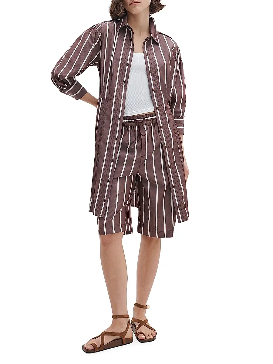 rag & bone Women's Taylor Striped Cotton A-Line Mini-Shirtdress | Thumbnail 2 rag & bone Women's Taylor Striped Cotton A-Line Mini-Shirtdress | Thumbnail 2