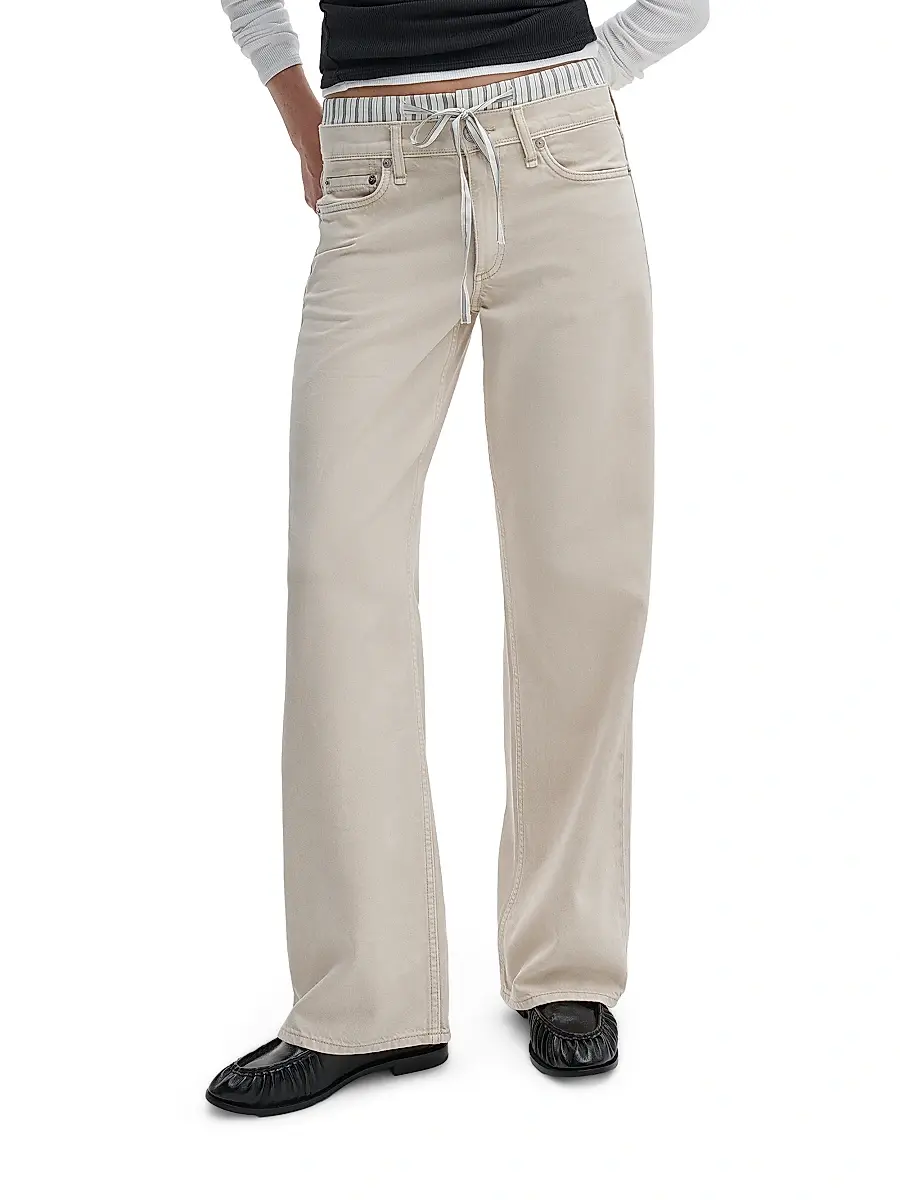 rag & bone Women's Cam Full Boxer Straight-Leg Pants | Thumbnail 3 rag & bone Women's Cam Full Boxer Straight-Leg Pants | Thumbnail 3