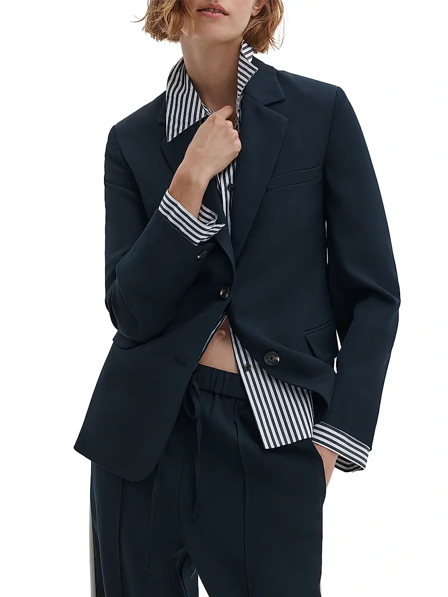 rag & bone Women's Frank Wool Poplin Blazer | Thumbnail 5 rag & bone Women's Frank Wool Poplin Blazer | Thumbnail 5