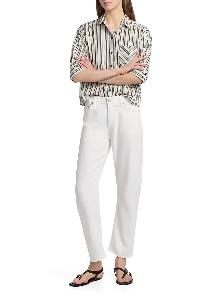 rag & bone Women's Lucia Striped Cotton Poplin Shirt | Thumbnail 2 rag & bone Women's Lucia Striped Cotton Poplin Shirt | Thumbnail 2