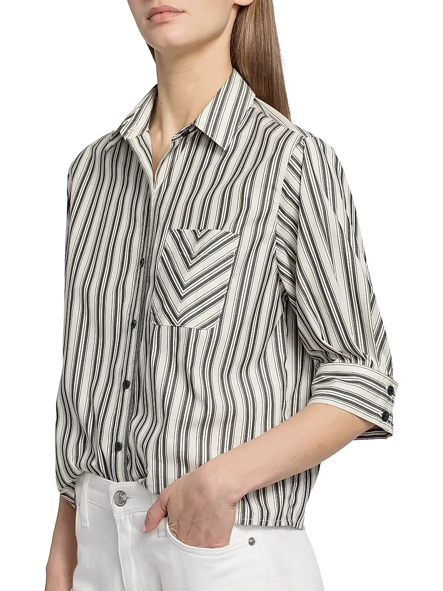 rag & bone Women's Lucia Striped Cotton Poplin Shirt | Thumbnail 6 rag & bone Women's Lucia Striped Cotton Poplin Shirt | Thumbnail 6