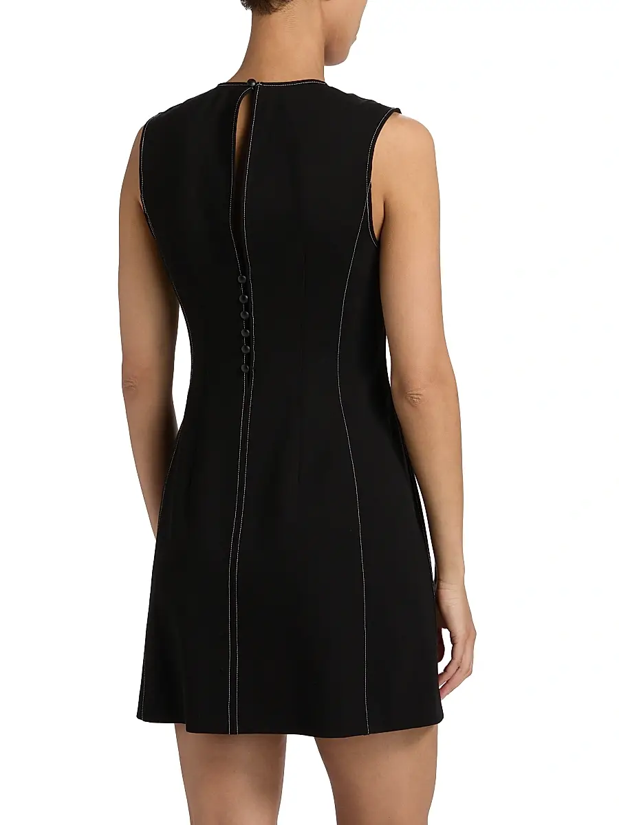 rag & bone Women's Irina Contrast Tailored Minidress | Thumbnail 5