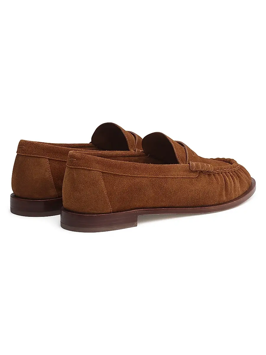 rag & bone Women's Lexi Suede Penny Loafers | Thumbnail 3 rag & bone Women's Lexi Suede Penny Loafers | Thumbnail 3