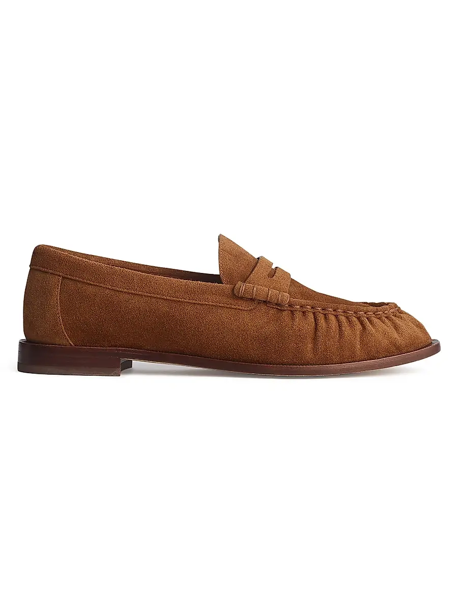 rag & bone Women's Lexi Suede Penny Loafers