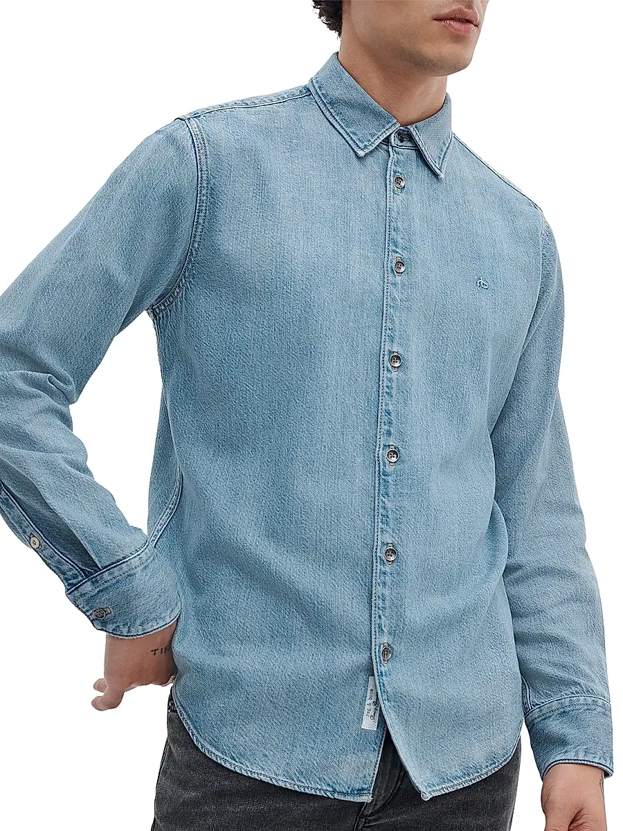 rag & bone Men's Tomlin Denim Shirt | Thumbnail 3 rag & bone Men's Tomlin Denim Shirt | Thumbnail 3
