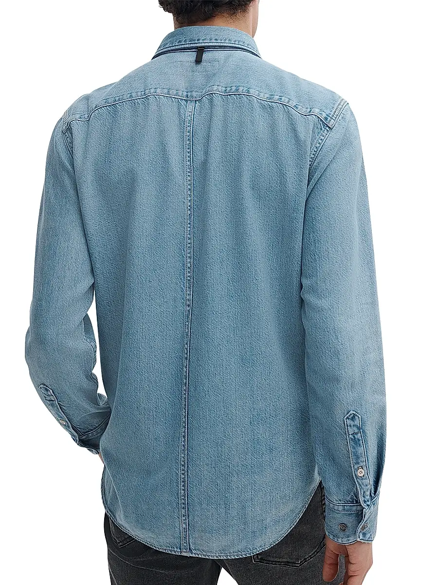 rag & bone Men's Tomlin Denim Shirt | Thumbnail 4 rag & bone Men's Tomlin Denim Shirt | Thumbnail 4