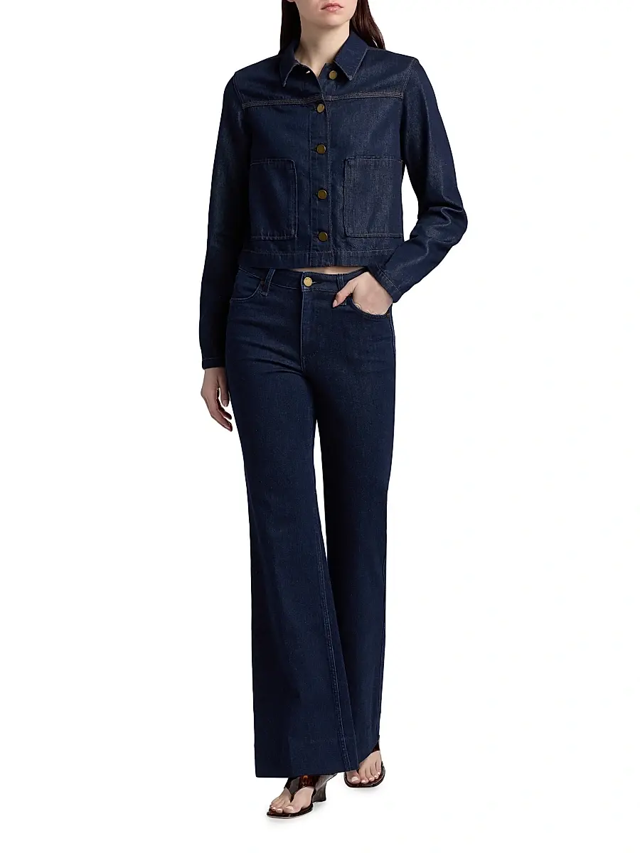 rag & bone Women's Adrianna Denim Crop Jacket | Thumbnail 2 rag & bone Women's Adrianna Denim Crop Jacket | Thumbnail 2