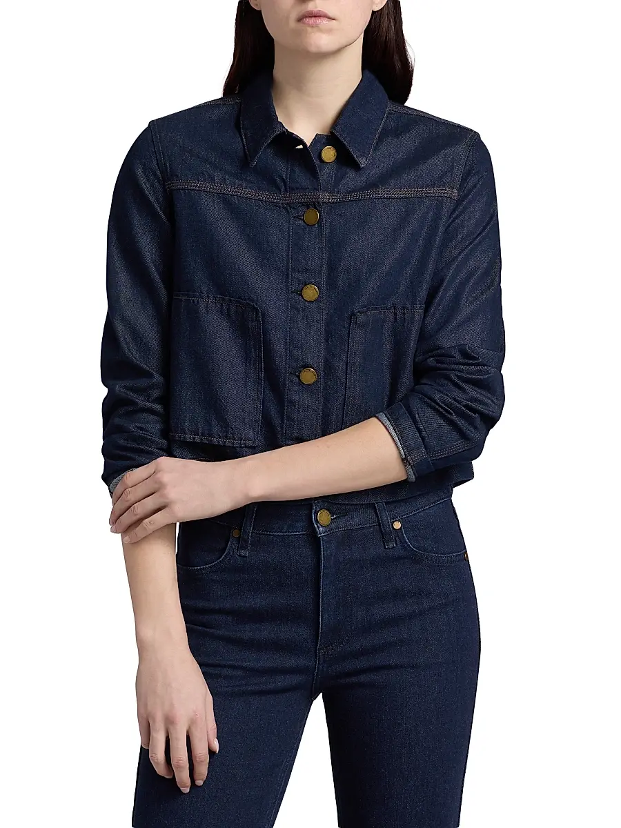 rag & bone Women's Adrianna Denim Crop Jacket | Thumbnail 3 rag & bone Women's Adrianna Denim Crop Jacket | Thumbnail 3