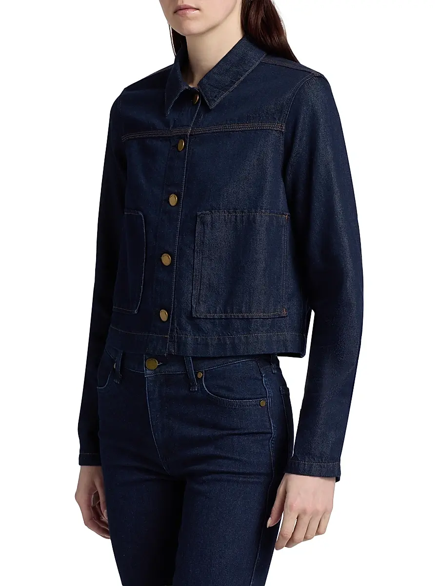 rag & bone Women's Adrianna Denim Crop Jacket | Thumbnail 4 rag & bone Women's Adrianna Denim Crop Jacket | Thumbnail 4