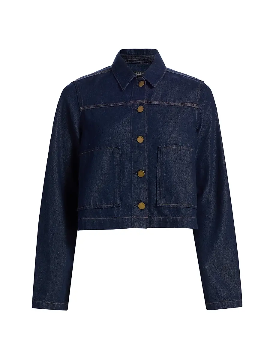 rag & bone Women's Adrianna Denim Crop Jacket