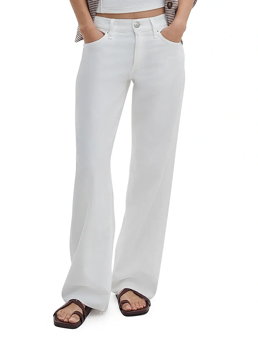 rag & bone Women's Featherweight Cam Low-Rise Straight Jeans | Thumbnail 3 rag & bone Women's Featherweight Cam Low-Rise Straight Jeans | Thumbnail 3