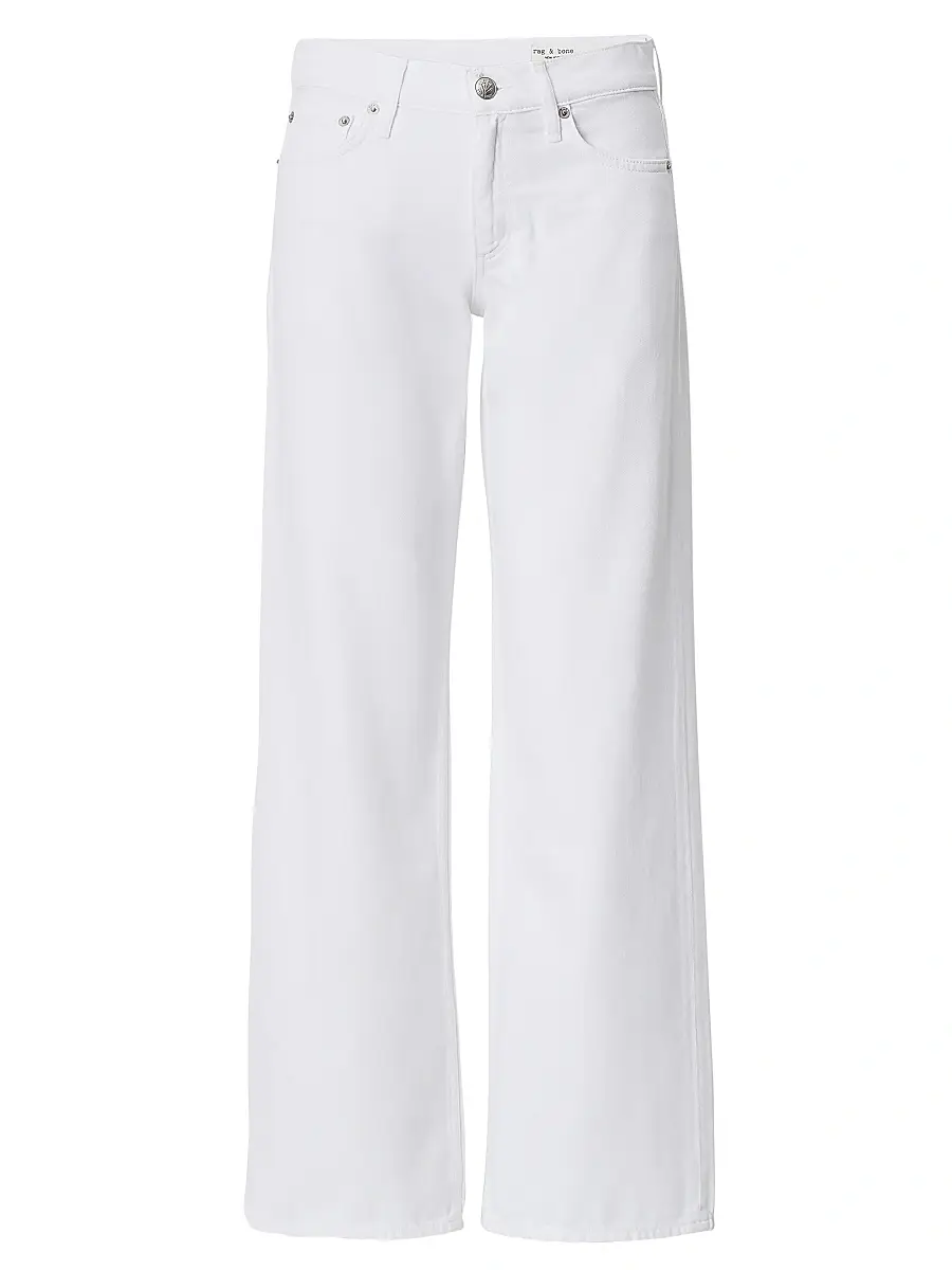 rag & bone Women's Featherweight Cam Low-Rise Straight Jeans