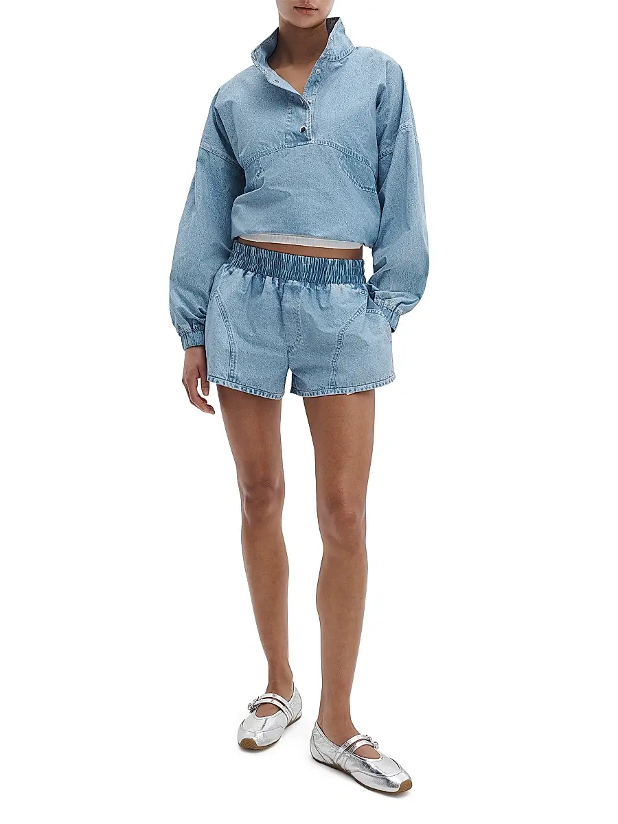 rag & bone Women's rb Miramar Flyweight Denim Sweater | Thumbnail 2 rag & bone Women's rb Miramar Flyweight Denim Sweater | Thumbnail 2