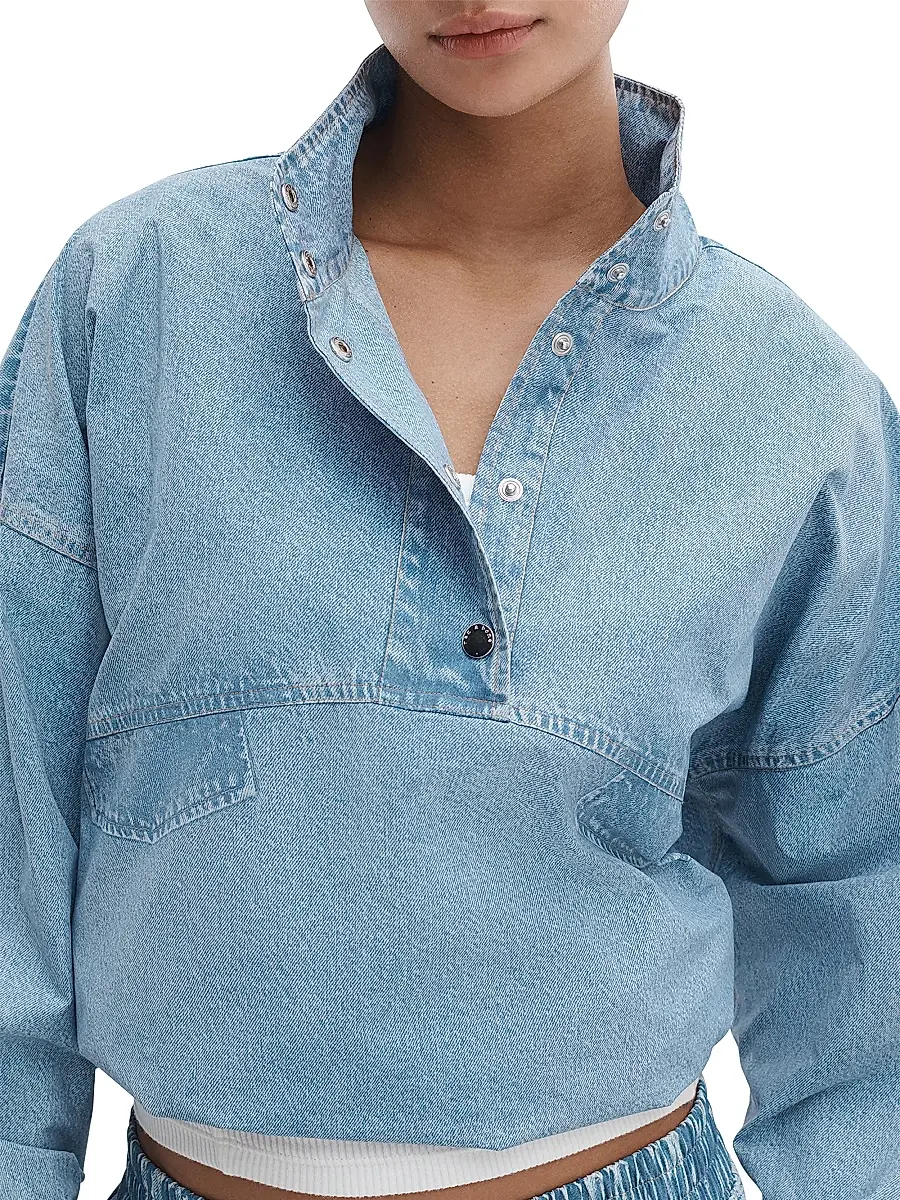rag & bone Women's rb Miramar Flyweight Denim Sweater | Thumbnail 5 rag & bone Women's rb Miramar Flyweight Denim Sweater | Thumbnail 5