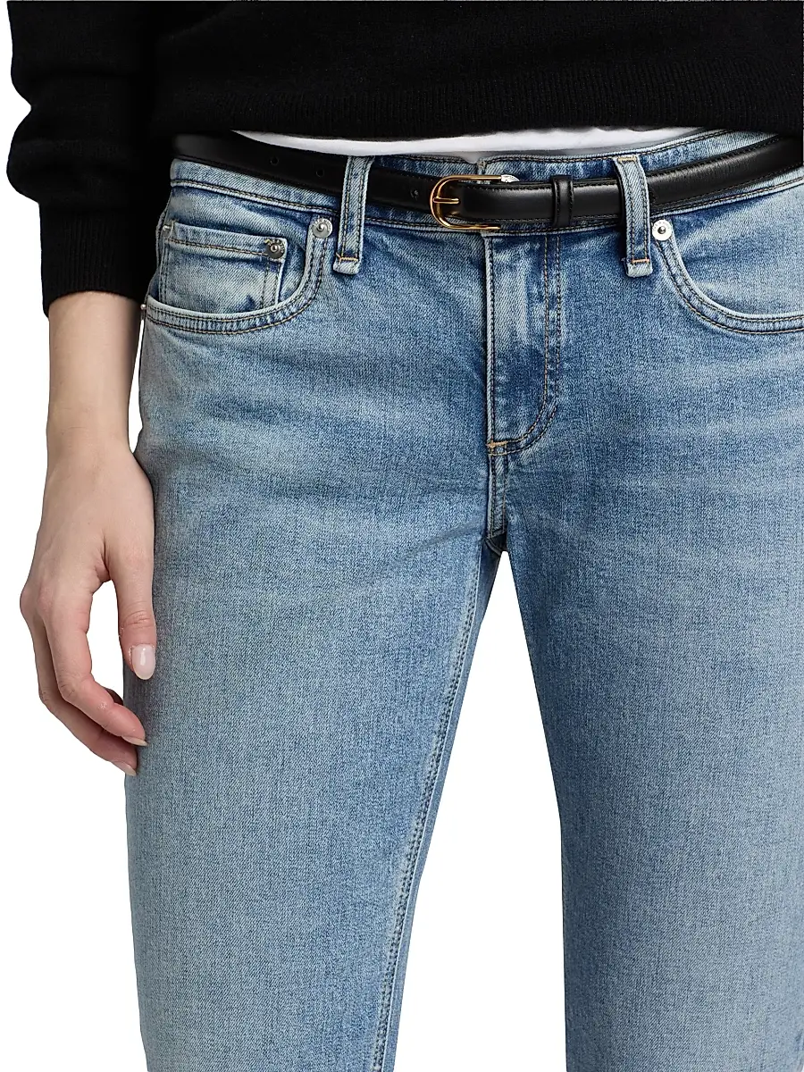 rag & bone Women's Dre Slim Low-Rise Boyfriend Jeans | Thumbnail 6