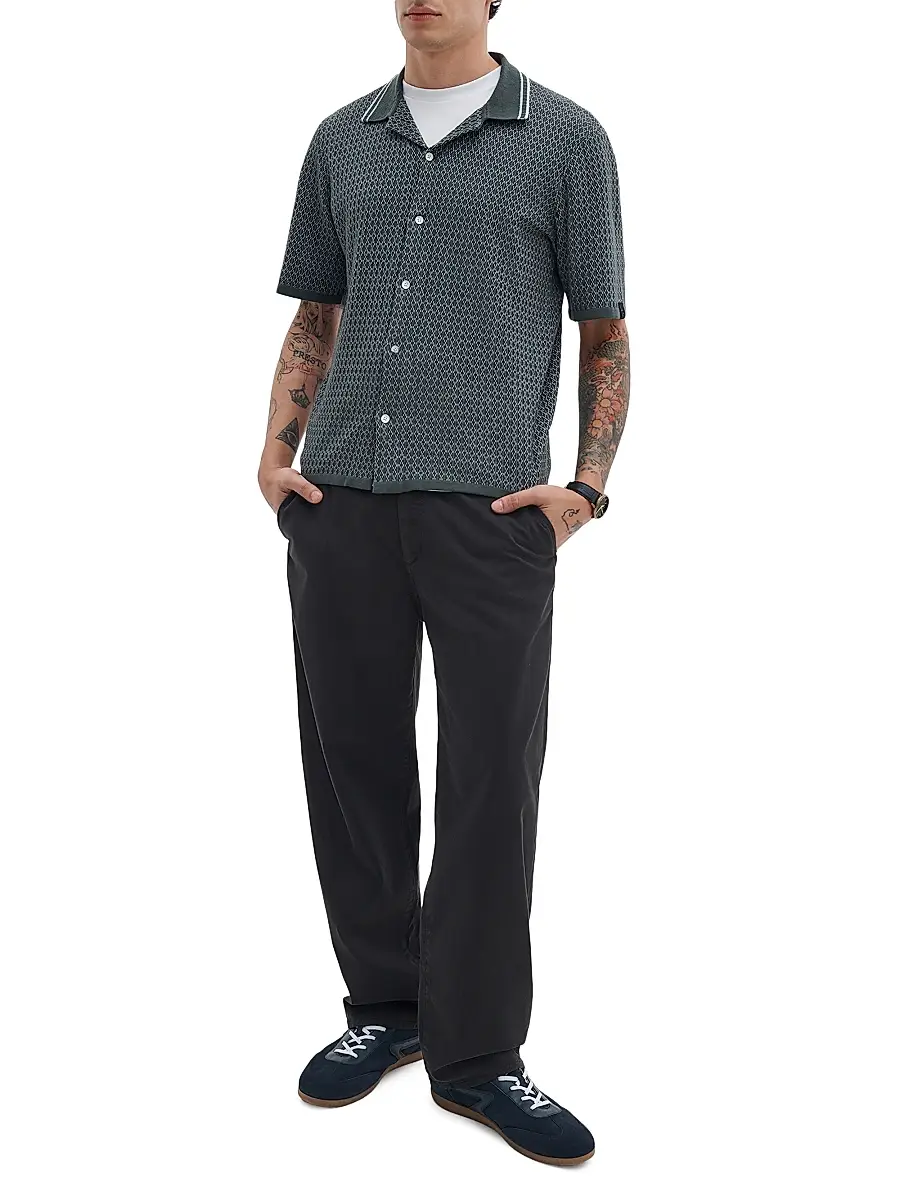 rag & bone Men's Harvey Geometric Cotton-Blend Camp Shirt | Thumbnail 2 rag & bone Men's Harvey Geometric Cotton-Blend Camp Shirt | Thumbnail 2