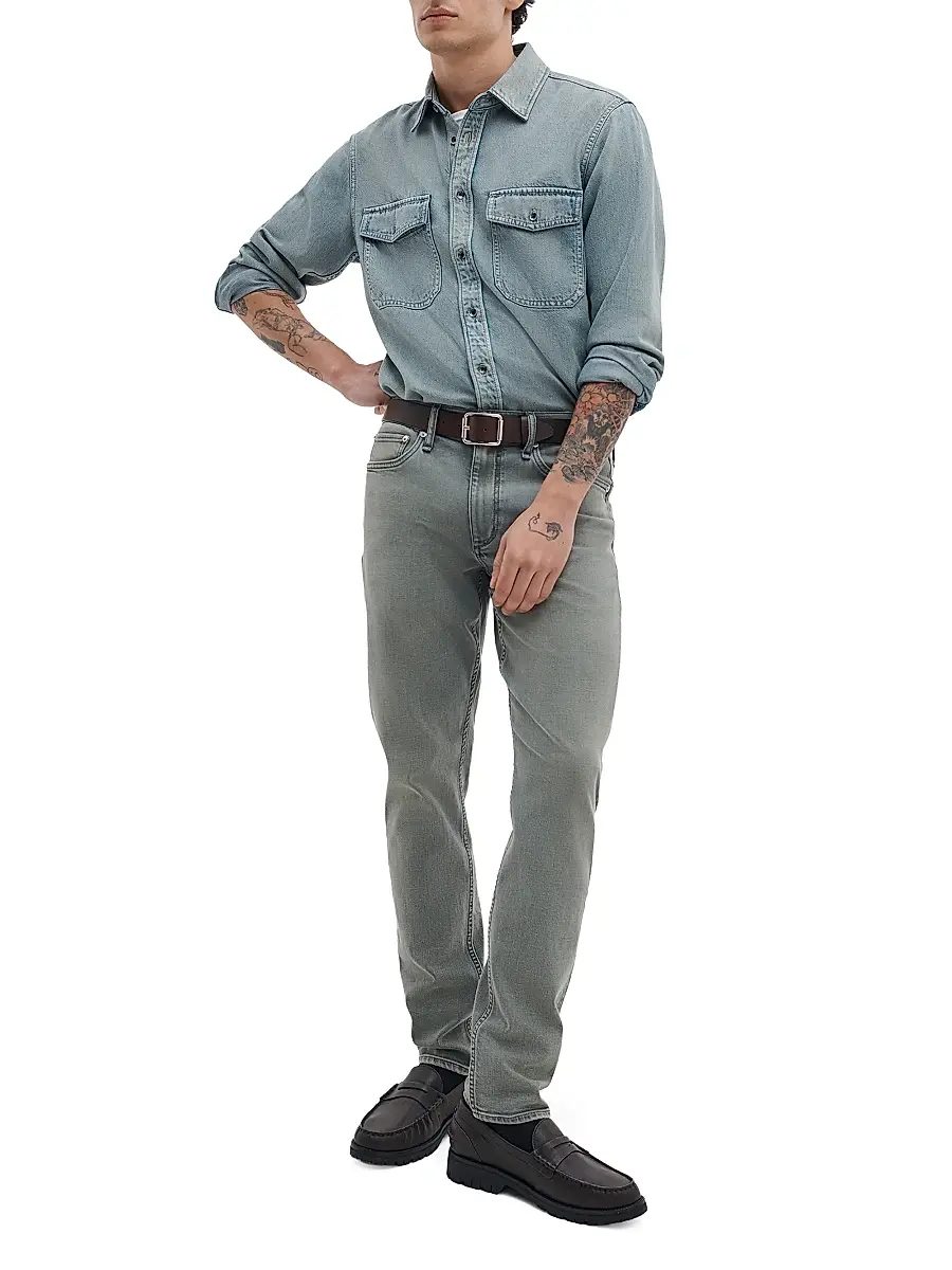 rag & bone Men's Fit 2 Authentic Stretch Slim-Straight Jeans | Thumbnail 2