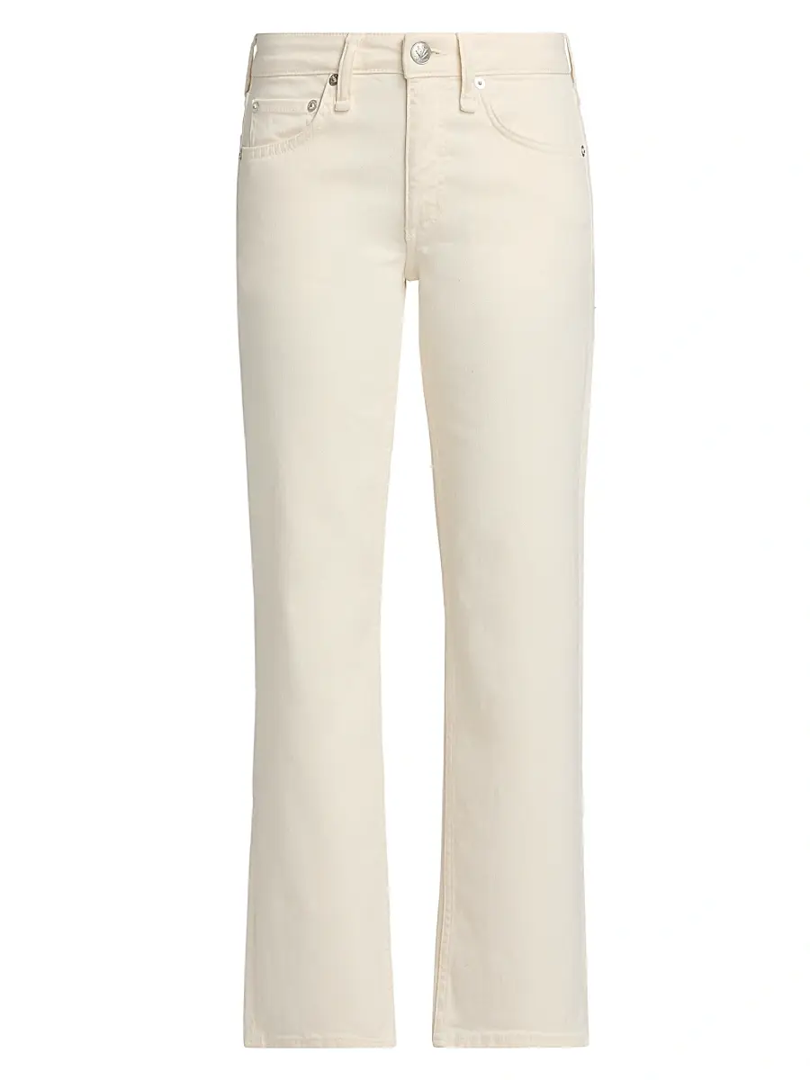 rag & bone Women's Harlow Low-Rise Ankle Straight Jeans