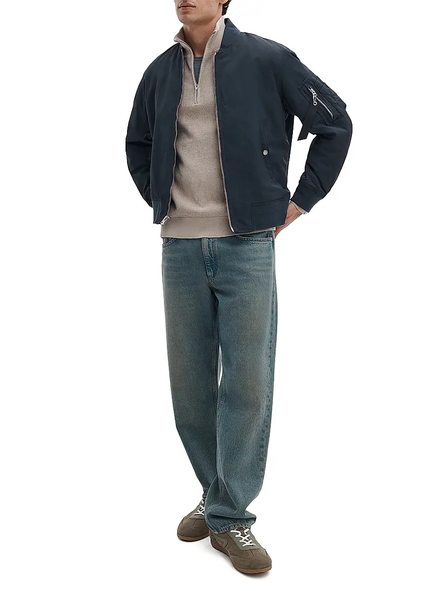 rag & bone Men's Caden Quarter-Zip Cotton-Blend Sweater | Thumbnail 2