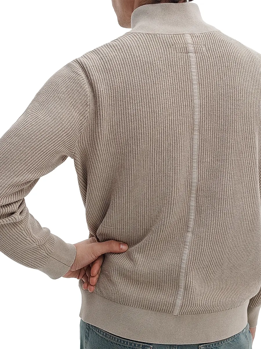 rag & bone Men's Caden Quarter-Zip Cotton-Blend Sweater | Thumbnail 4
