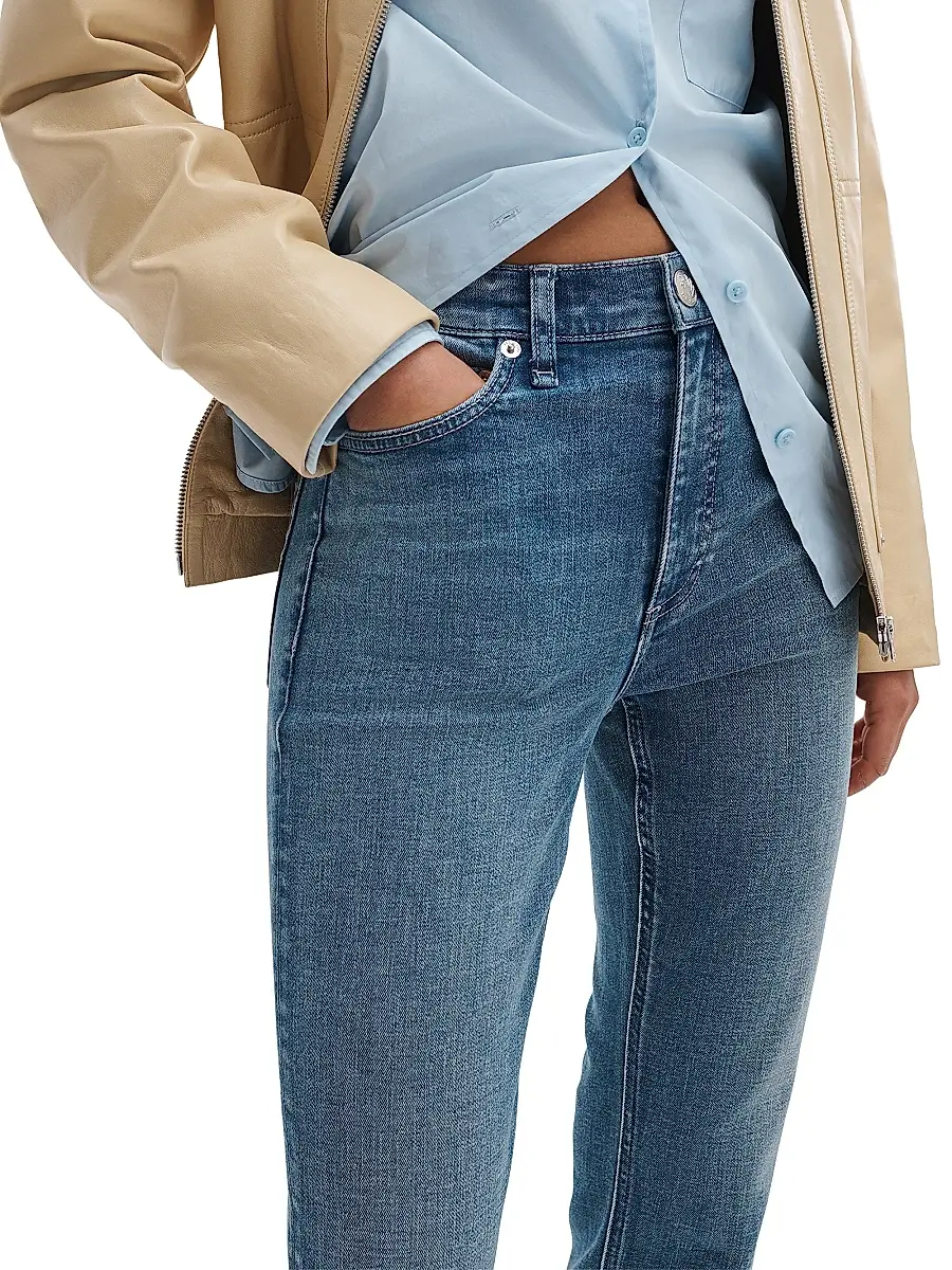 rag & bone Women's Flexi Wren Slim-Fit Ankle Jeans | Thumbnail 5