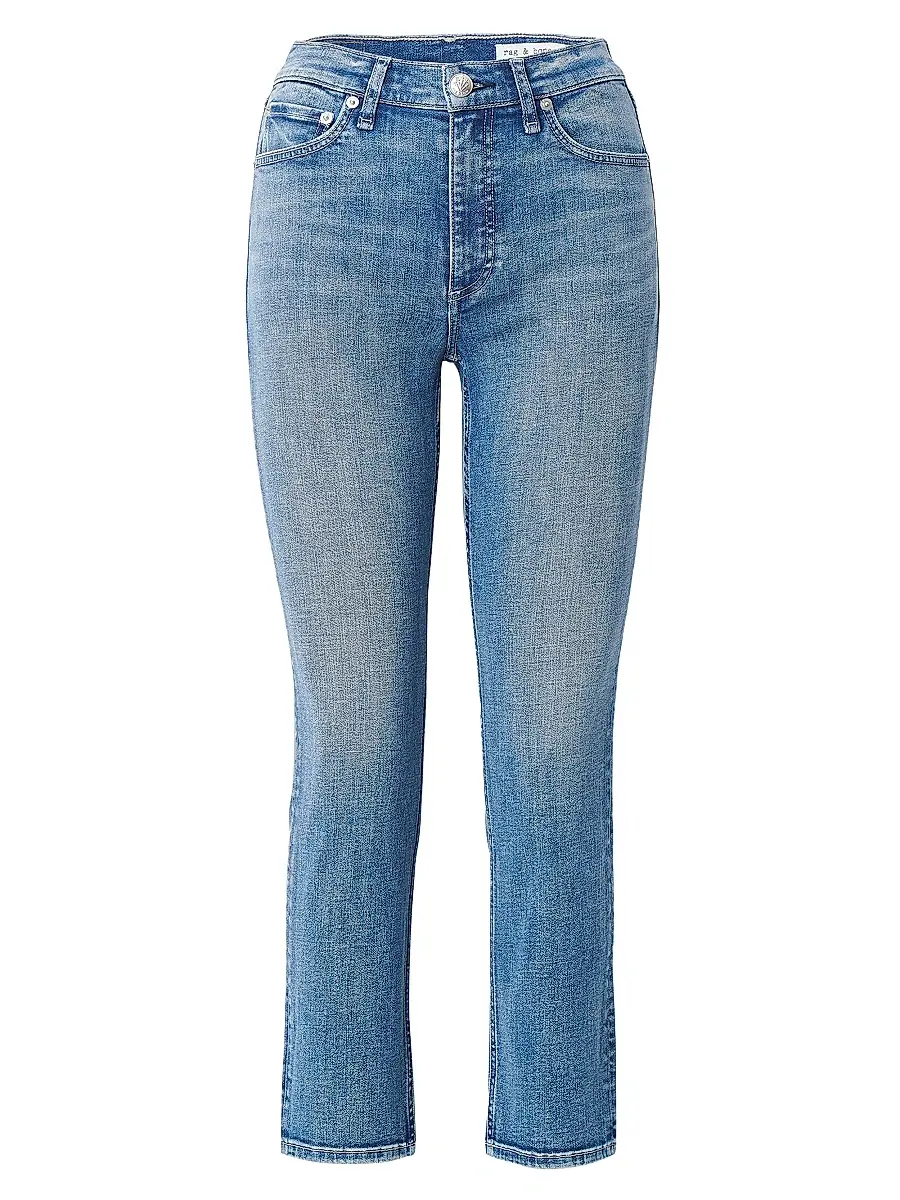 rag & bone Women's Flexi Wren Slim-Fit Ankle Jeans