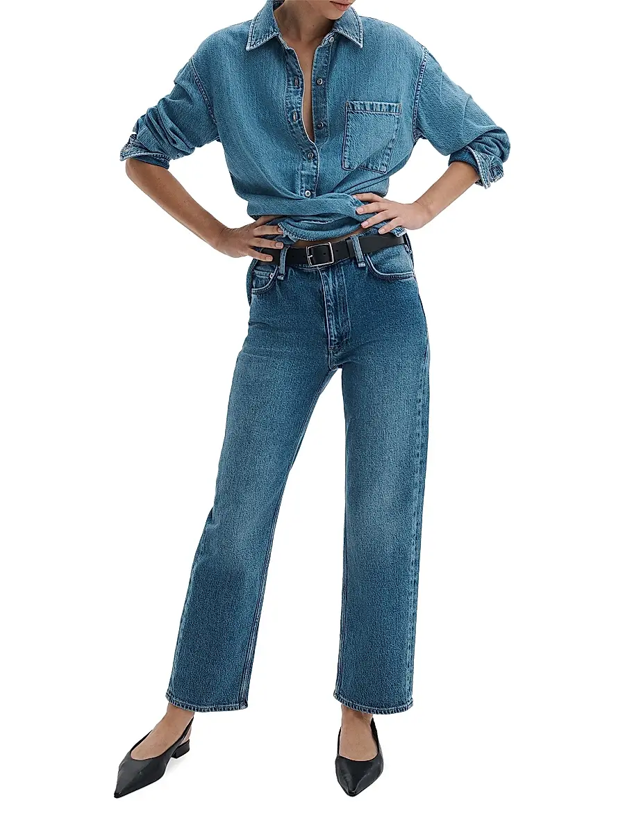 rag & bone Women's Harlow Ankle Straight-Leg Jeans | Thumbnail 2 rag & bone Women's Harlow Ankle Straight-Leg Jeans | Thumbnail 2