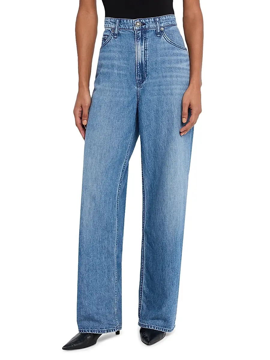 rag & bone Women's Featherweight Logan Wide-Leg Jeans | Thumbnail 3 rag & bone Women's Featherweight Logan Wide-Leg Jeans | Thumbnail 3