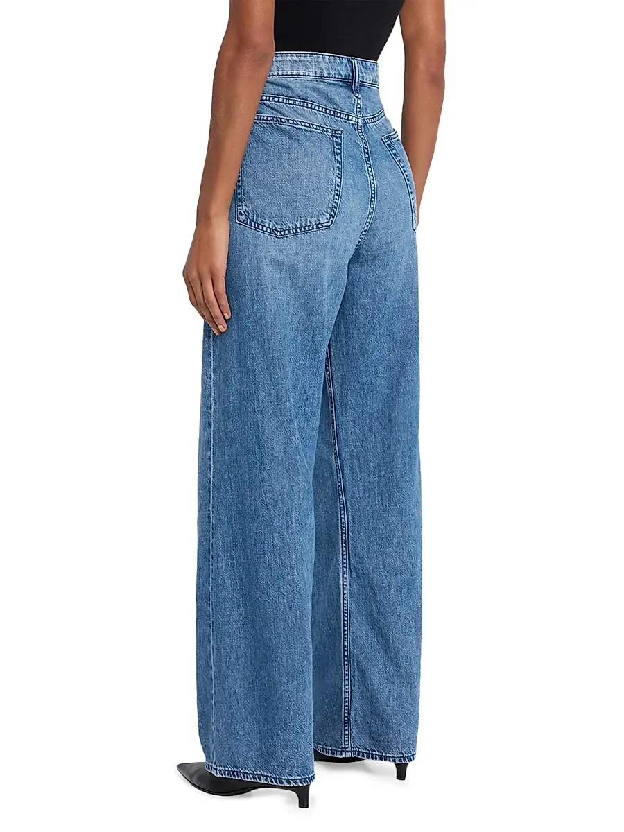 rag & bone Women's Featherweight Logan Wide-Leg Jeans | Thumbnail 4 rag & bone Women's Featherweight Logan Wide-Leg Jeans | Thumbnail 4
