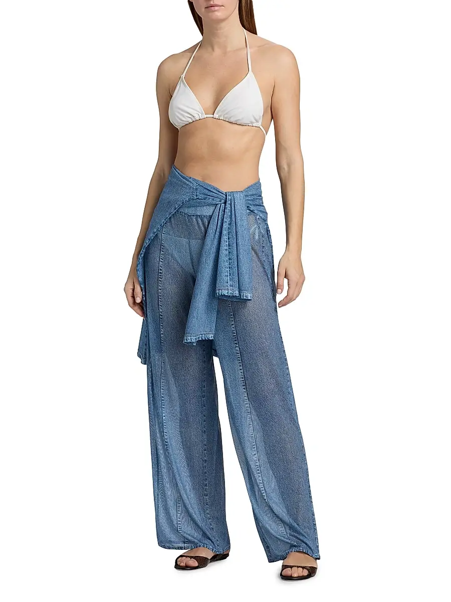rag & bone Women's rb Miramar Mesh Wide Leg Pant | Thumbnail 2 rag & bone Women's rb Miramar Mesh Wide Leg Pant | Thumbnail 2