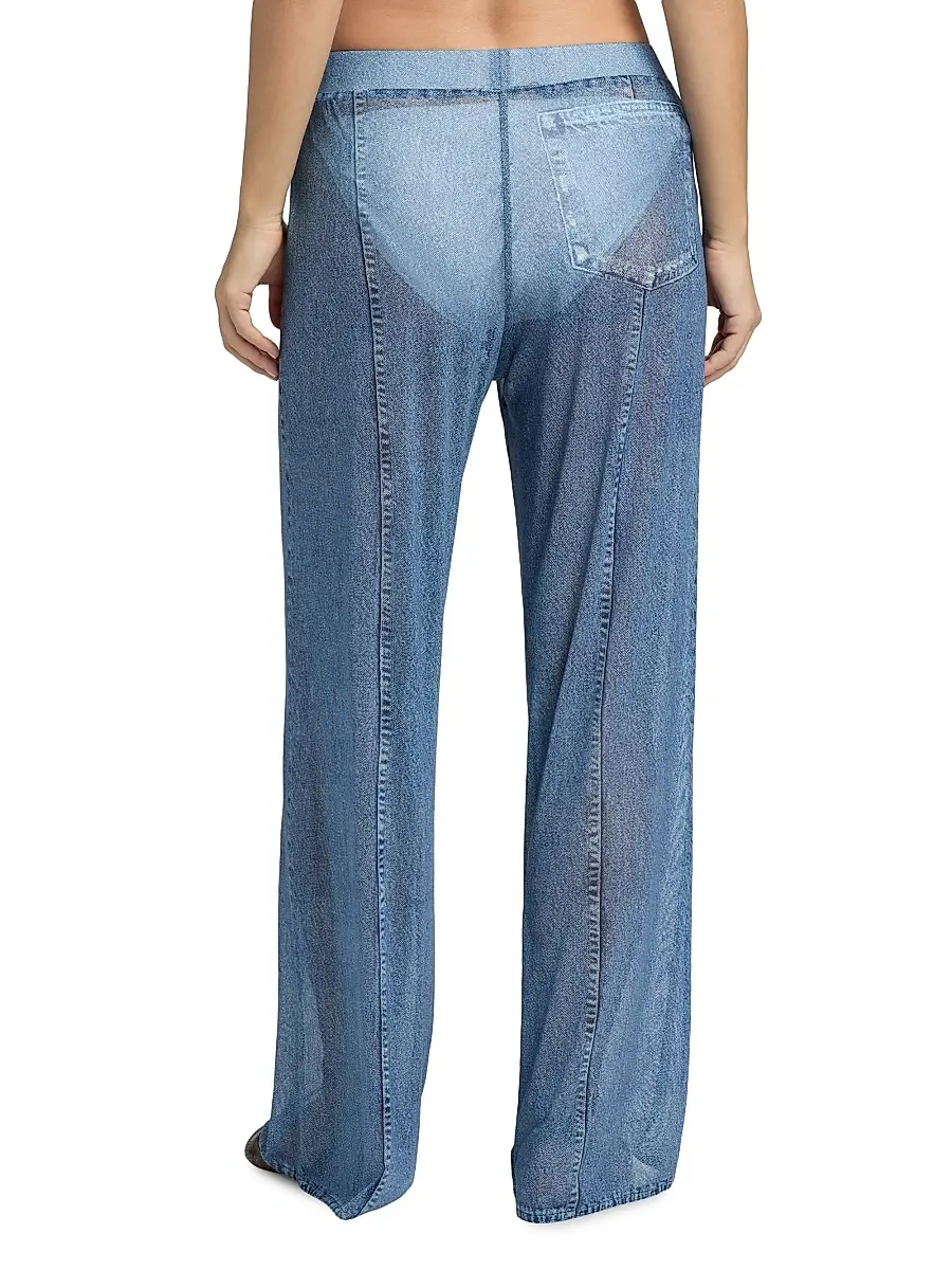 rag & bone Women's rb Miramar Mesh Wide Leg Pant | Thumbnail 5 rag & bone Women's rb Miramar Mesh Wide Leg Pant | Thumbnail 5