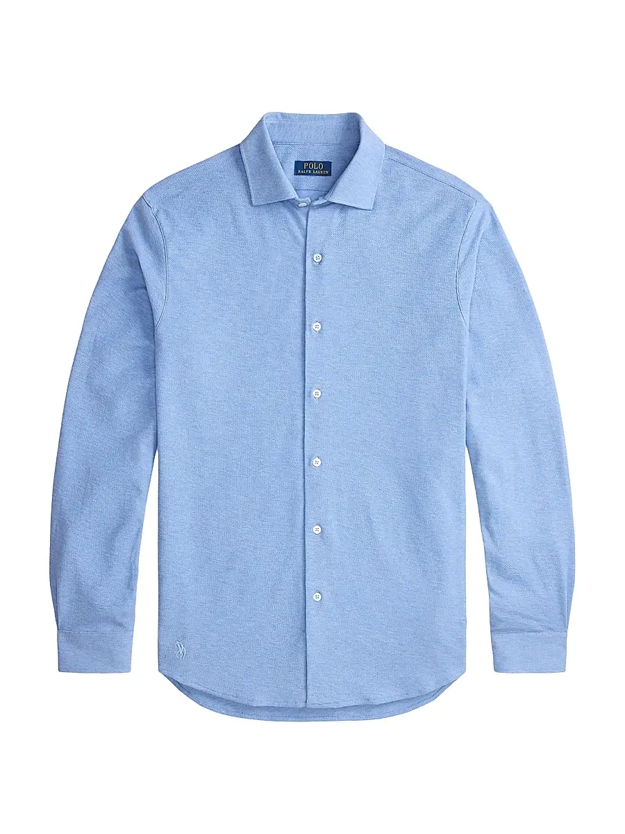 Polo Ralph Lauren Men's Textured Honeycomb Cotton Shirt