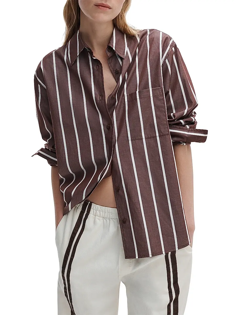 rag & bone Women's Connie Striped Button-Front Shirt | Thumbnail 3